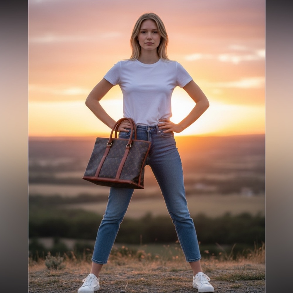 Flash Sale!💼🧳👛Louis Vuitton Vintage Brown Monogram PM Weekend Tote - Picture 12 of 12